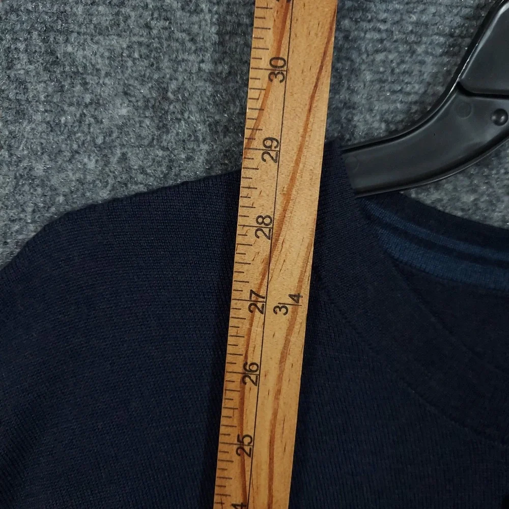 Banana Republic Sweater Mens XL Blue Merino Wool Crewneck Knit Martin‎ Cambodia